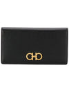 Gancini Continental Long Wallet Black - SALVATORE FERRAGAMO - BALAAN 3