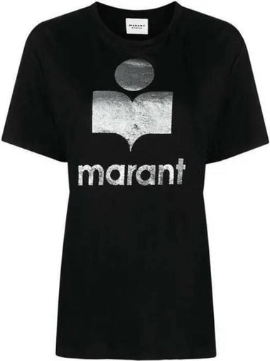 TS0001FB A1N10E Etoile ZEWEL Logo Linen Short Sleeve T 271097 1009468 - ISABEL MARANT - BALAAN 1