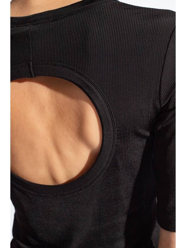 cut-out detail fine rib t-shirt JED264F132D6410000 - FABIANA FILIPPI - BALAAN 6