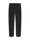 Men's Cotton Poplin Cropped Straight Pants Black - GUCCI - BALAAN 2