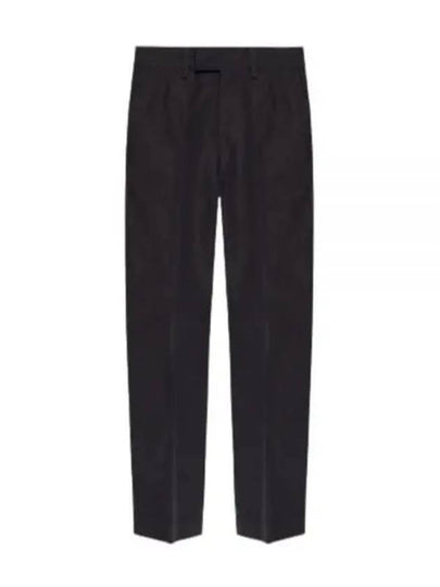 Men's Cotton Poplin Cropped Straight Pants Black - GUCCI - BALAAN 2