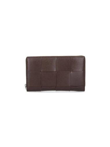 Cassette Zipper Around Long Wallet Brown - BOTTEGA VENETA - BALAAN 1