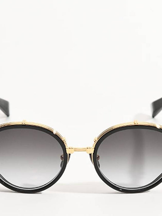 CROISSY oval sunglasses black gold BPS 126A 51 - BALMAIN - BALAAN 2