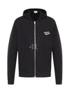 Handwriting Comfort Zip Up Hooodie Black - MAISON KITSUNE - BALAAN 2