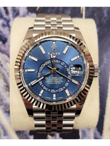 Skydweller Blue Plate Jubilee Steel 20 Years - ROLEX - BALAAN 1