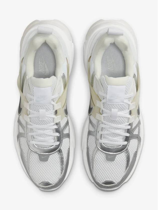 V2K Run Low Top Sneakers Metallic Silver White - NIKE - BALAAN 5