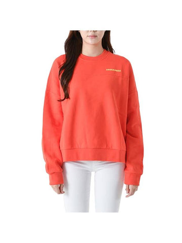 Line K2 Cotton Sweatshirt Orange - DSQUARED2 - BALAAN 1