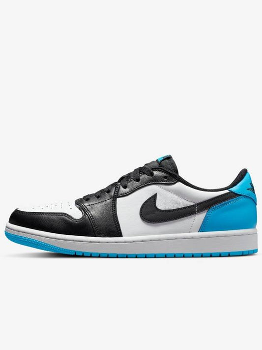 W Nike Jordan 1 Retro Low OG Black and Dark Powder Blue CZ0775104 - JORDAN - BALAAN 1