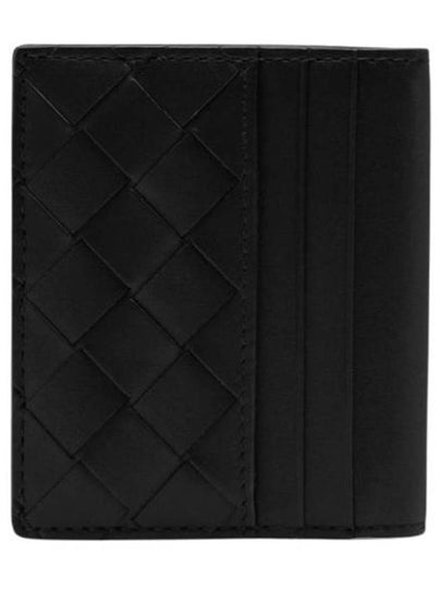 Intrecciato Leather Card Wallet Black - BOTTEGA VENETA - BALAAN 2