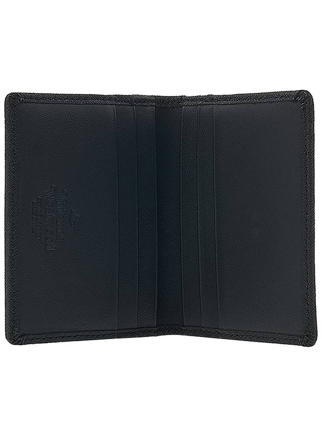 Saffiano Card Wallet Black - VIVIENNE WESTWOOD - BALAAN 11