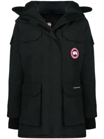 Expedition Logo Hooded Down Parka Black - CANADA GOOSE - BALAAN 2