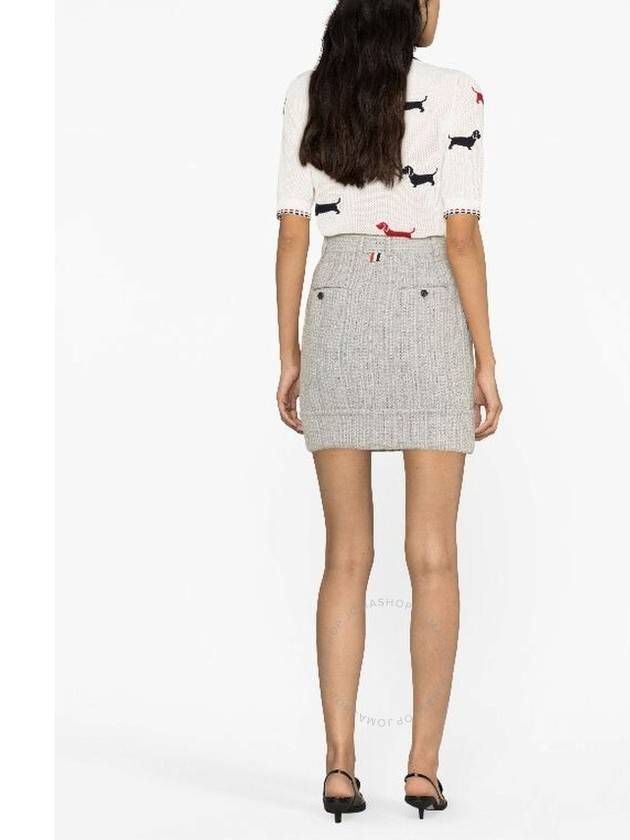 Tweed Mini Skirt FGC907TF0512 - THOM BROWNE - BALAAN 4