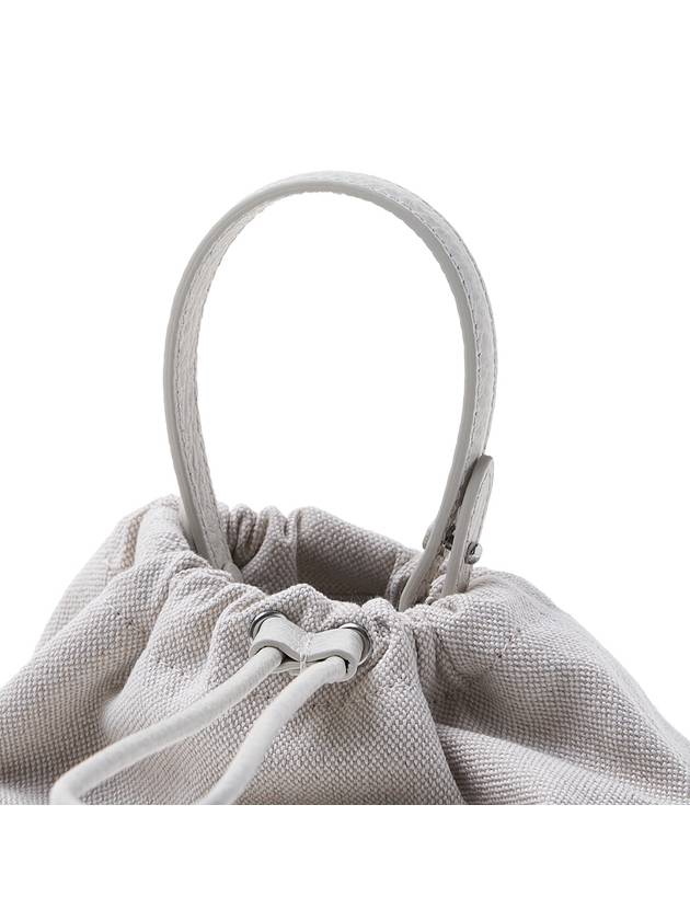 5AC Number Logo Texture Leather Bucket Bag Grey - MAISON MARGIELA - BALAAN 9