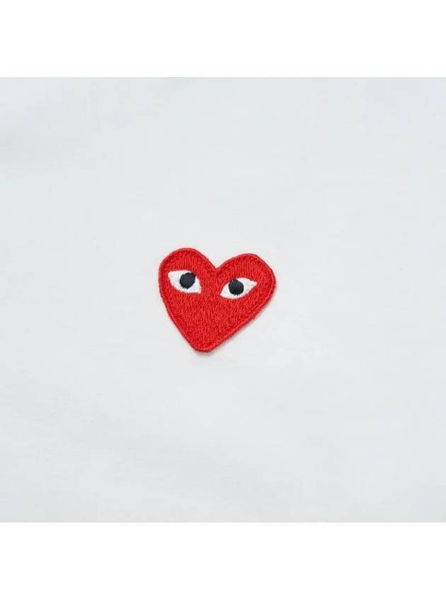 Play Red Heart Waffen Short Sleeve T-Shirt White P1 T108 2 - COMME DES GARCONS - BALAAN 4