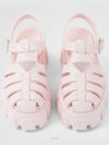 Monolith Rubber Sandals Alabaster Pink - PRADA - BALAAN 4