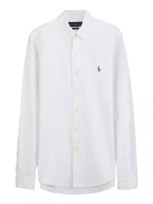 Color Pony Logo Embroidered Oxford Shirt Men s Long Sleeve - POLO RALPH LAUREN - BALAAN 1