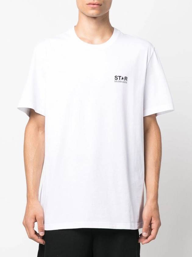 Star Collection Logo Short Sleeve T-Shirt White - GOLDEN GOOSE - BALAAN 3