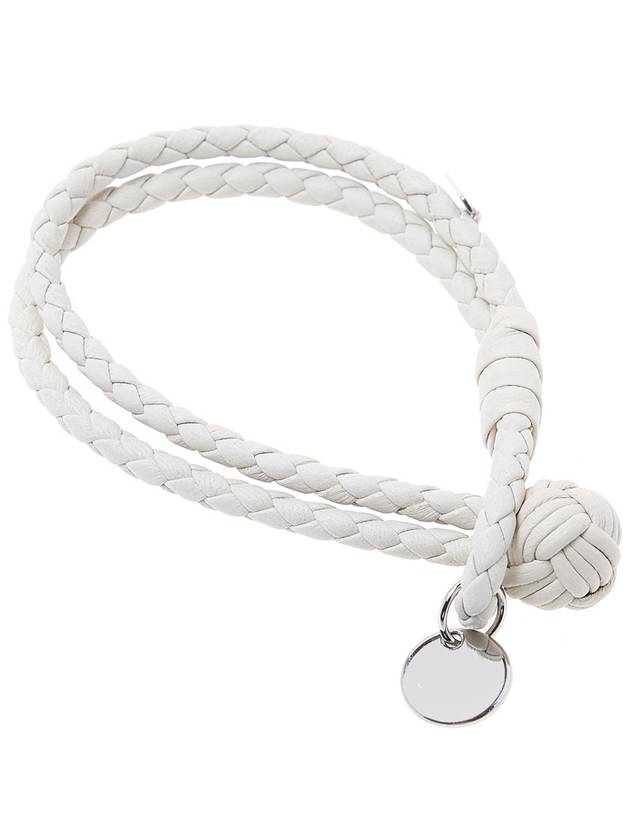 Intrecciato Double Weaving Bracelet White - BOTTEGA VENETA - BALAAN 3