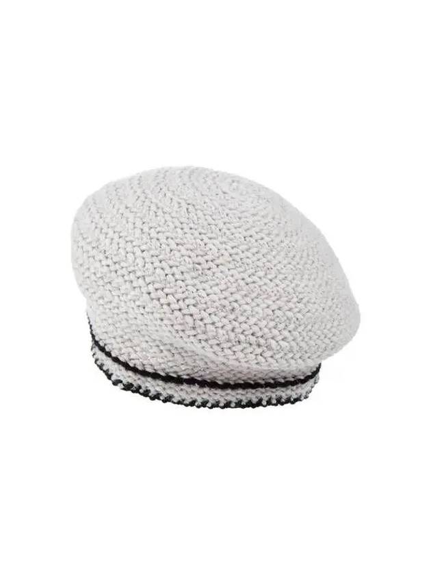 Women s Alpaca Knit Beret Light Gray 270342 - EMPORIO ARMANI - BALAAN 1