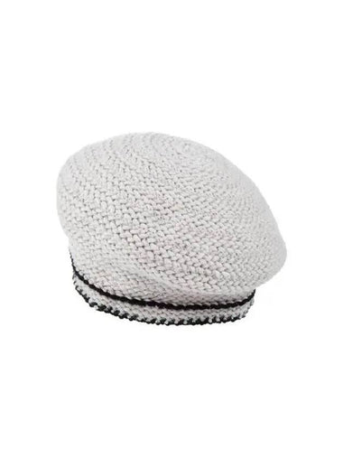 Women s Alpaca Knit Beret Light Gray 270342 - EMPORIO ARMANI - BALAAN 1