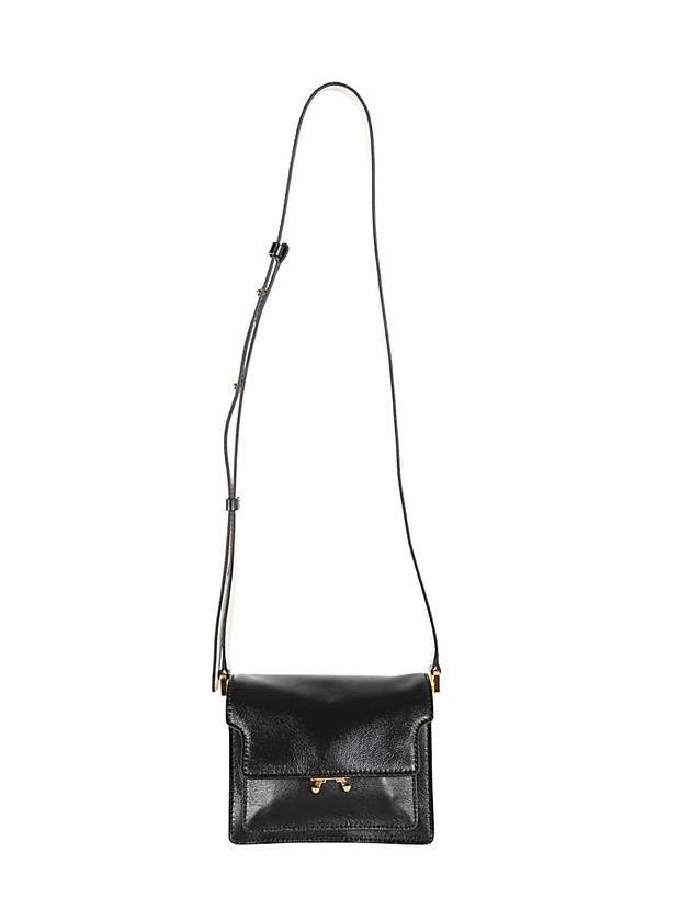 Soft Leather Mini Trunk Cross Bag Black - MARNI - BALAAN 1