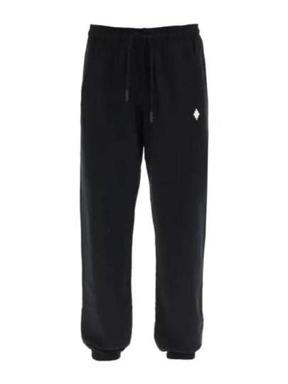 Cross Relaxed Drawstring Track Pants Black - MARCELO BURLON - BALAAN 2