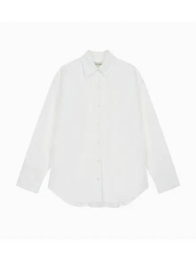 Jeans Oxford Long Sleeve Shirt White - CALVIN KLEIN - BALAAN 1