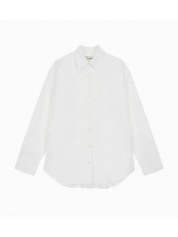 Jeans Oxford Long Sleeve Shirt White - CALVIN KLEIN - BALAAN 1