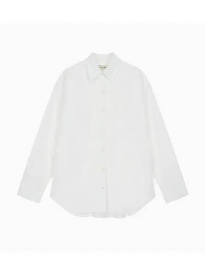 Jeans Oxford Long Sleeve Shirt White - CALVIN KLEIN - BALAAN 2