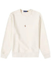 23FW pony embroidery sweatshirt cream 710881507 001 - POLO RALPH LAUREN - BALAAN 1