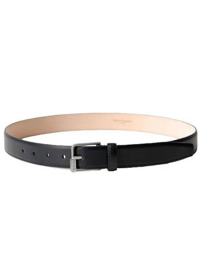 Screw Buckle Leather Belt Black - MAISON MARGIELA - BALAAN 2