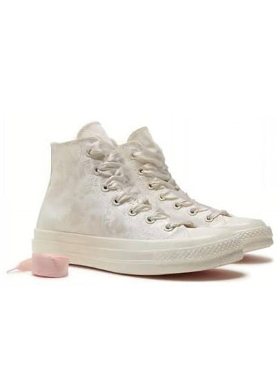 Chuck 70 Satin High Top Sneakers Egret - CONVERSE - BALAAN 2