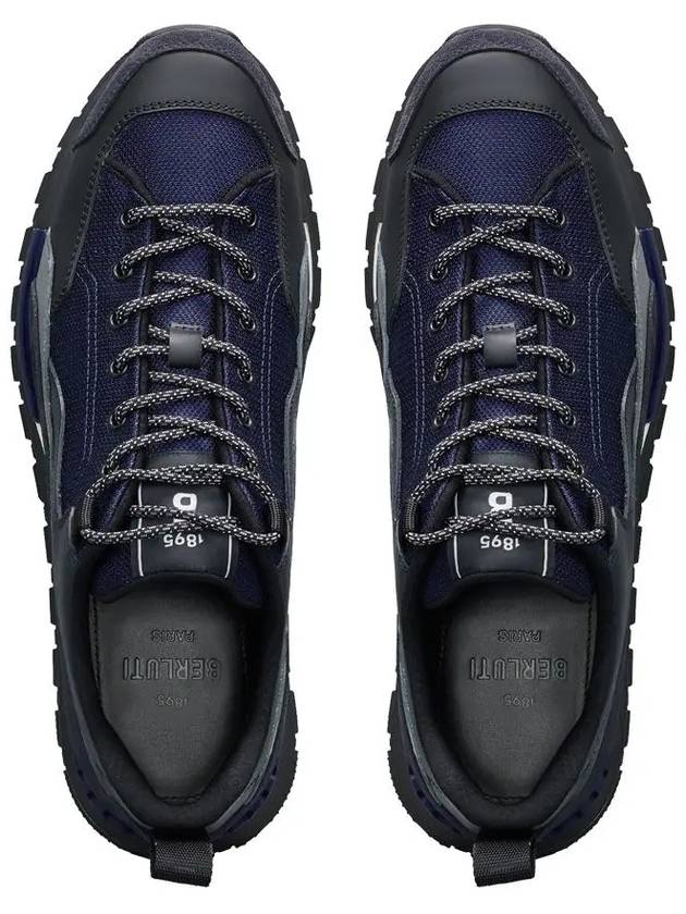 Fast Treck Scritto Low Top Sneakers Navy - BERLUTI - BALAAN 5