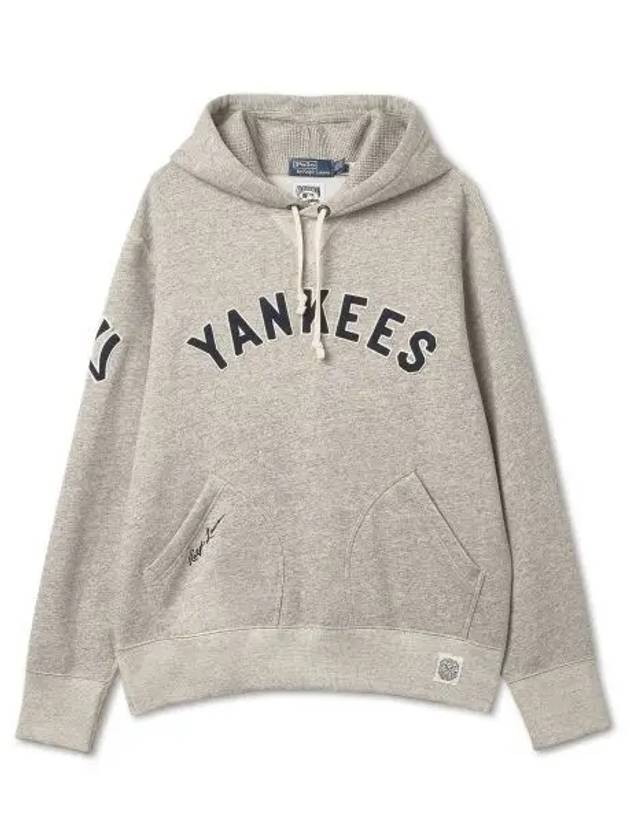 Polo Ralph Lauren Yankees Hoodie Gray - POLO RALPH LAUREN - BALAAN 1