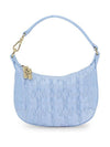 Mini Butterfly Pouch Satin Bag Blue Women s - GANNI - BALAAN 1