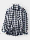 Flannel check shirt navy - INDUST - BALAAN 3