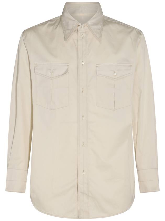 Western Long Sleeve Shirt Ivory - LEMAIRE - BALAAN 1