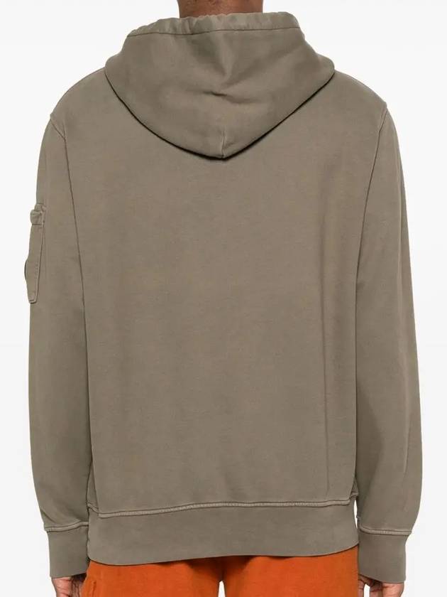 CP Company Signature Lens Detail Men s Brushed Fleece Hooded T shirt 17CMSS061A 359 - CP COMPANY - BALAAN 4