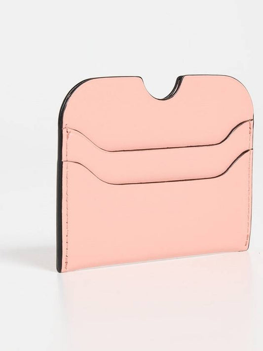 Women s Elmas Large Leather Card Wallet Pink - ACNE STUDIOS - BALAAN 2