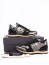 Rockstud Low-Top Sneakers Black - VALENTINO - BALAAN 10