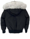 Women's Original Debbie Bomber Jacket White Fox Fur Black - MOOSE KNUCKLES - BALAAN 8