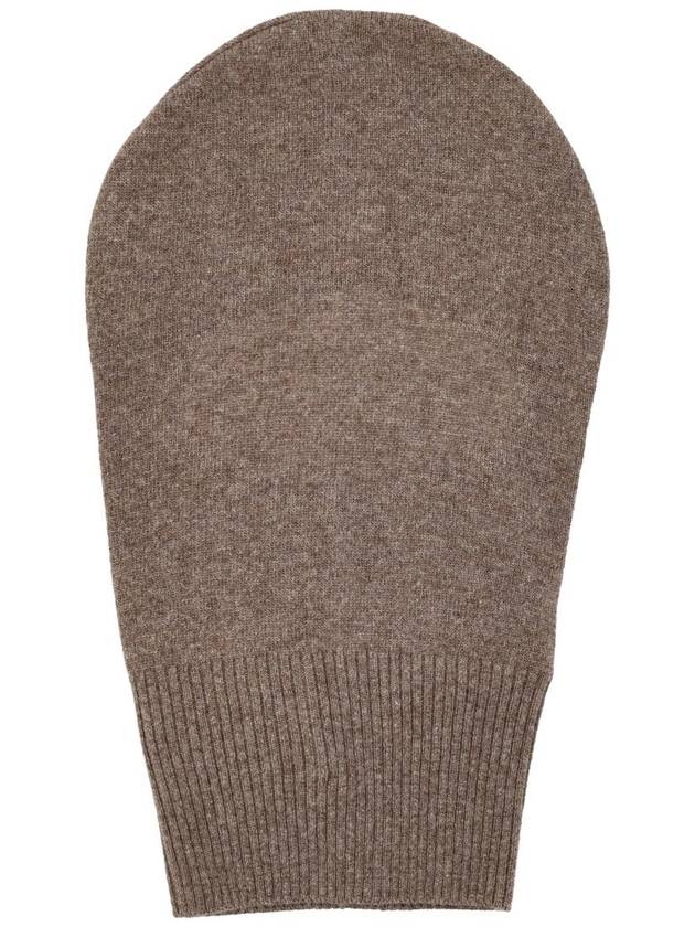 Rick Owens Wool Cashmere Balaclava Taupe - MONCLER - BALAAN 3