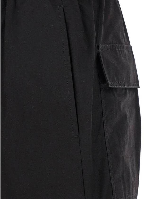 Black Pants With Oversize Drawstring In Wool Man - RICK OWENS - BALAAN 3