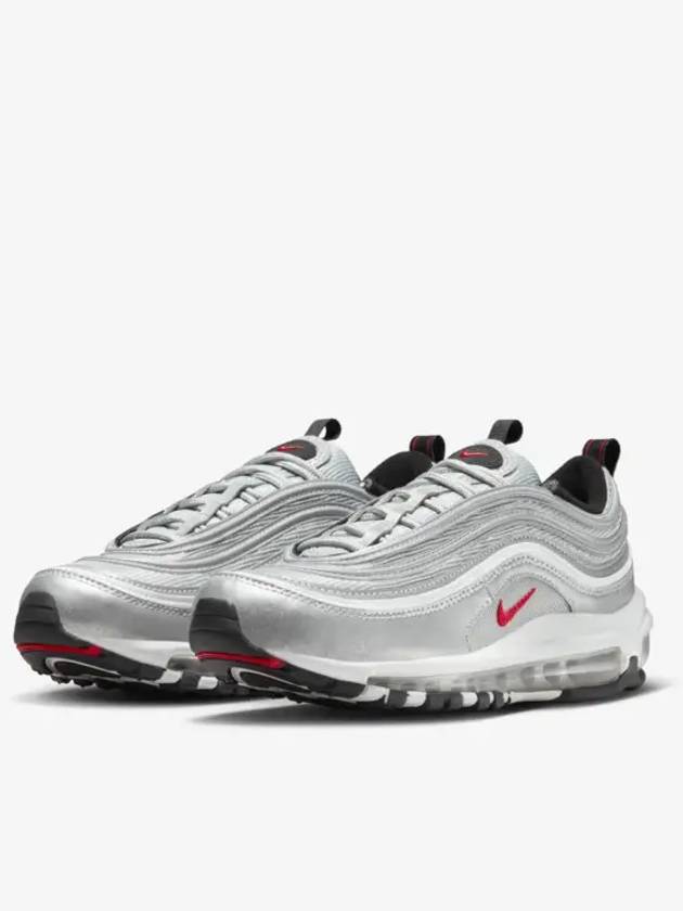 Air Max 97 Low Top Sneakers Metallic Silver and Chlorine Grey - NIKE - BALAAN 2