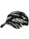 Logo Base Ball Cap Black - VETEMENTS - BALAAN 6