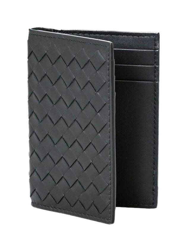 Intrecciato Card Wallet Black - BOTTEGA VENETA - BALAAN 3