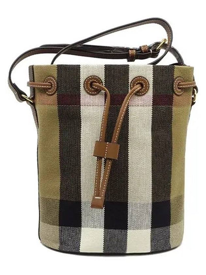 Checked canvas small bucket bag 80840451 - BURBERRY - BALAAN 2