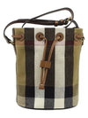 Checked canvas small bucket bag 80840451 - BURBERRY - BALAAN 3