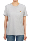 Fox Head Patch Regular Short Sleeve T-Shirt Grey - MAISON KITSUNE - BALAAN 2