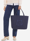 Fox Head Large Tote Bag Navy - MAISON KITSUNE - BALAAN 2